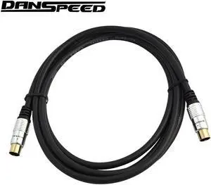 DANSPEED 0.3m/1.5m/2m/3m/5m TV 9.5mm Male to 9.5mm Female Coaxial Satellite Antenna Cable Adapter