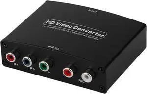 HDMI Amplifier Converter HDMI to RGB Component (YPbPr) Video+R/L Audio Adapter Converter HD TV HD Video Converter 2 Channel