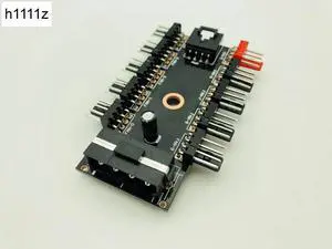 Black PC 1 to 10 4Pin Molex Cooler Cooling Fan Hub Splitter Cable PWM 12V 4Pin Power Supply Adapter For PC Miner Mining