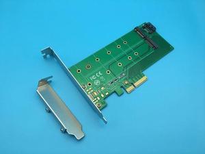 NVME Converter Adapter PCI Express x4 to b KEY M KEY Conversion Card for NGFF SSD SATA