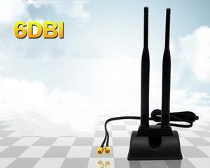 Dual Band 2.4G/5G 6dBi RP SMA Omni WiFi Dirtect Antenna for Wireless Card Router