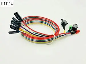 Sale PC Case Red Green LED Lamp ATX Power Supply Reset HDD Switch Lead Motherboard Power Cable for BTC Miner Antminer Mining