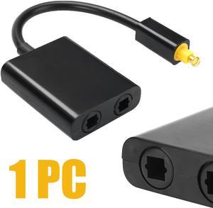 1Pcs Mini USB Audio Cable Digital Toslink Optical Fiber Audio 1 to 2 Female Splitter Adapter 23CM Mayitr