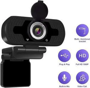 1080P Webcam, HD PC Webcam USB Mini Computer Camera Built-in Microphone - USB Web Camera for Live Streaming, Video Calling and Recording - Computer PC Desktop Laptop with 110° Wide View Angle 1080P Webcam, HD PC Webcam USB Mini Computer Camera Built-in Microphone - USB Web Camera for Live Streaming, Video Calling and Recording - Computer PC Desktop Laptop with 110° Wide View Angle