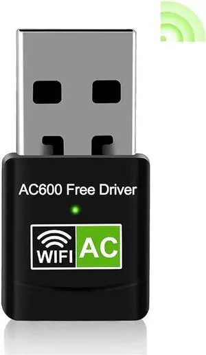 USB WiFi Adapter, 600Mbps Mini Wireless WiFi Network Adapters for Desktop Computer/Notebook PC, Dual Band 5G+2.4G WiFi Dongle Laptop External Network Card for Windows 11/10/8/XP etc, No Need CD Drive USB WiFi Adapter, 600Mbps Mini Wireless WiFi Network Adapters for Desktop Computer/Notebook PC, Dual Band 5G+2.4G WiFi Dongle Laptop External Network Card for Windows 11/10/8/XP etc, No Need CD Drive
