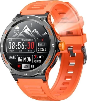 AUTYUE Smartwatch Fitness Tracker Watch, Smart Watch 1.53" Round Touchscreen 3ATM Waterproof LED Flashlight Bluetooth Call Heart Rate Blood Pressure Sport Step Pedometer Compass Compatible Android IOS AUTYUE Smartwatch Fitness Tracker Watch, Smart Watch 1.53" Round Touchscreen 3ATM Waterproof LED Flashlight Bluetooth Call Heart Rate Blood Pressure Sport Step Pedometer Compass Compatible Android IOS