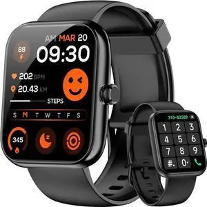 AUTYUE Smart Watch for Men Women, Alexa Built-in Fitness Tracker with Call Function & 1.83" HD Touchscreen, Heart Rate/Sleep Monitor, 100 Sport Modes, IP68 Waterproof, iOS Android Compatible AUTYUE Smart Watch for Men Women, Alexa Built-in Fitness Tracker with Call Function & 1.83" HD Touchscreen, Heart Rate/Sleep Monitor, 100 Sport Modes, IP68 Waterproof, iOS Android Compatible