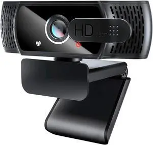 Full HD 1080p Webcam, Live Streaming Camera with Privacy Shutter for Video Calling, Online Classes, HD Light Correction, Works with Skype, Zoom, FaceTime, Hangouts, PC/Mac/Laptop/Smart TV Full HD 1080p Webcam, Live Streaming Camera with Privacy Shutter for Video Calling, Online Classes, HD Light Correction, Works with Skype, Zoom, FaceTime, Hangouts, PC/Mac/Laptop/Smart TV