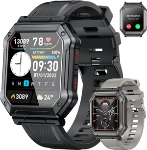 Smart Watch for Men Fitness Tracker Watch (Make/Answer Call) Bluetooth Tactical Military Smartwatch for IOS Android Phones Outdoor Waterproof Digital Sport Run Watches Heart Rate Monitor Step Counter Smart Watch for Men Fitness Tracker Watch (Make/Answer Call) Bluetooth Tactical Military Smartwatch for IOS Android Phones Outdoor Waterproof Digital Sport Run Watches Heart Rate Monitor Step Counter