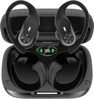 Ture Wireless Earbuds Bluetooth 5.2 with Mic, IP68 Waterproof Sport Headset HiFi Stereo 48Hrs Playtime LED Display, Over Ear Headphones with Earhook In-Ear Earphones for Sports Running Workout Ture Wireless Earbuds Bluetooth 5.2 with Mic, IP68 Waterproof Sport Headset HiFi Stereo 48Hrs Playtime LED Display, Over Ear Headphones with Earhook In-Ear Earphones for Sports Running Workout