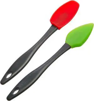 PrepSolutions Mini Silicone Spatulas Set of 2, Flexible, Heat-Resistant, Ideal for Mixing & Scraping PrepSolutions Mini Silicone Spatulas Set of 2, Flexible, Heat-Resistant, Ideal for Mixing & Scraping