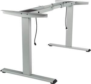 TOPSKY Dual Motor Electric Adjustable Standing Computer Desk for Home and Office (Gray)