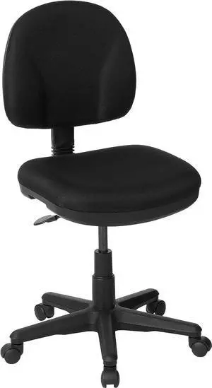 Office Star Pneumatic Sculptured Office Task Chair with Thick Padded Seat and Built-in Lumbar Support, Black, Welcome to consult