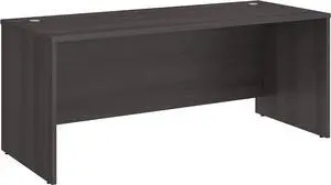 Bush Business Furniture Office Table - Studio C 72 Inch Desk Shell with Wire Management and Modesty Panel | Professional Wide Desk for Home Office and Corporate Office in Storm Gray | 72W x 30D