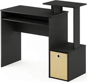 Furinno Econ Multipurpose Home Office Computer Writing Desk, Black/Brown