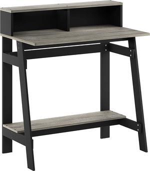 Simplistic A Frame Computer Desk, Black/French Oak Grey