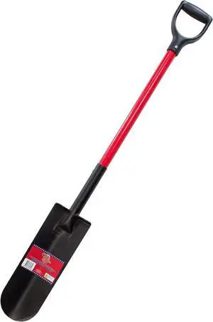 Bully Tools 82535 12 Ga. 14" Drain Spade. Fiberglass Dgrip Handle.