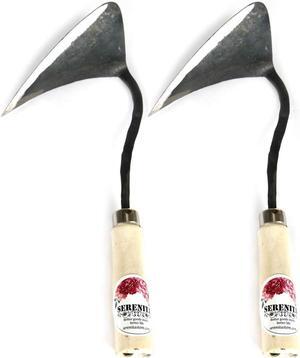 SERENITA Lawn Grass Edger Hoe Garden Tool Weeding Tools for Garden. Homi Korean Plow Easy Digger with Blade. Less Effort Easy Farming Tool 2pcs