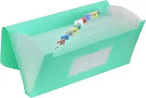 C-Line 13-Pocket Poly Expanding File, 10 x 5 Inches, Junior Size for Receipts and Checks, Includes Tabs, 1 File, Color May Vary (58710) C-Line 13-Pocket Poly Expanding File, 10 x 5 Inches, Junior Size for Receipts and Checks, Includes Tabs, 1 File, Color May Vary (58710)