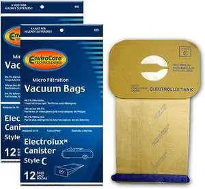 Replacement Micro Filtration Vacuum Cleaner Dust Bags made to fit Vacuum Bags for Electrolux Canisters Style C 24 Bags