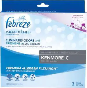 Kenmore C Febreze(R) Vacuum Bags 3 Pack New Genuine OEM Part 21R51
