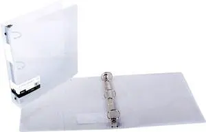 Filexec Products 1-Inch 3 Ring Binder, Clear, Pack of 2 (50297-64223) Filexec Products 1-Inch 3 Ring Binder, Clear, Pack of 2 (50297-64223)