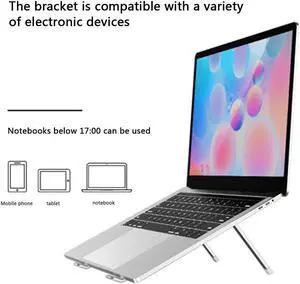 Laptop Holder Foldable Laptop Stand Adjustable Laptop Riser Bracket Notebook Cooling Rack Suitable For Notebook / Tablet / Book