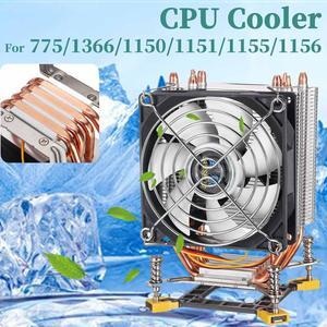 4 Heat Pipes CPU Cooler Fan Cooling Radiator 3 Pin 90cm Cooler Cooling Fan Heatsink for Intel LGA 775/1366/1150/1151/1155/115