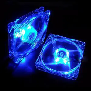 Quad 4 LED Light 120mm PC Computer Fan Computer Case 12V Cooling Fan Mod Quiet Molex Connector Easy Installed Fan Colorful