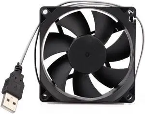 5V 80mm Computer Fan Portable USB Cooler Small PC CPU Cooling Computer Components Cooling Accessories Low Noise