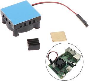 Universal Fan Cooler Module Square Cooling Fan with Heatsink Cooler Kit Copper Aluminum Cooling Pad For Raspberry Pi 4 /3/2