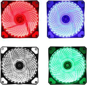 Rainbow Colorful RGB Lights Adjustable Color Cooling Fan 120mm LED PC Computer Silent Case Fan Controller 2019 NEW