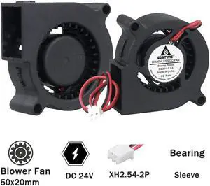 1 Piece DC 24V 50mm Blower Fan 50x50x20mm 5000RPM Centrifugal Blower 24 Volts 5020 Cooling Fan 5cm
