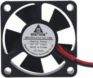 2 Pieces/lot 35*35x10mm 3510S 12V 2 Pin XH2.54 CPU PC Cooling Fan 35mm