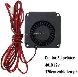 2PCS 3D Printer Fan 40mm 12V 4010 Turbo Blower Cooling Fans with 120cm Cable