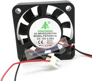 FONSONING FSY40S12L DC12V 0.05A 40x40x10MM 4CM for DVR Mute cooling fan