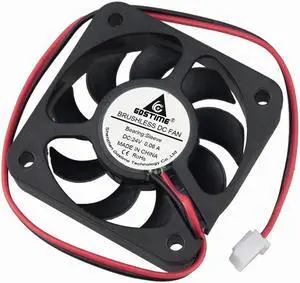 2 pcs 5cm DC Blushless Cooling Fan 24V 5010 50mm x 10mm 2Pin PC Computer Case Cooler Fan 50mmx50mmx10mm Black 9 Blades