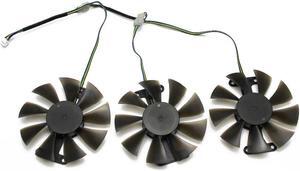 3pcs/set Geforce GTX 980ti GPU Cooler fan For ZOTAC GeForce GTX 980TI 6gd5 GTX980 Ti Graphics Card cooling Fan