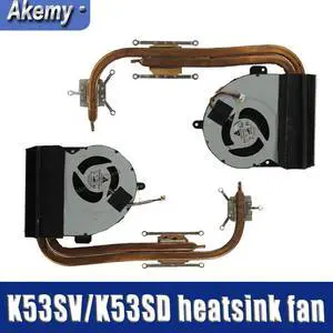 For Asus K53 X53 K53S A53S X53S K53SV K53SM K53SJ K53SC K53SD X54 X54H X54C K54C Laptop CPU Cooling Fan Radiator Heatsink Cooler