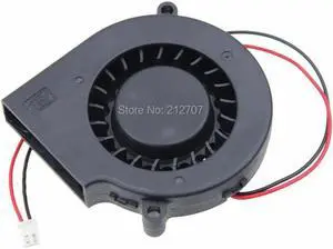 5PCS Brushless DC 12V 2Pin 7CM 75mm x 15mm Computer PC Blower Cooling Fan