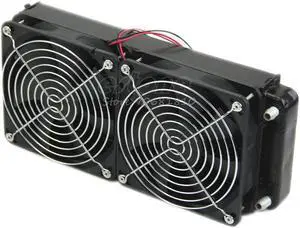 CPU Heatsink Aluminum Computer Radiator Water Cooling Cooler 240mm 2 Fans Drop Shipping