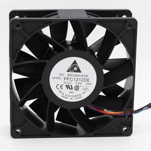 IP68 waterproof cooling fan Delta PFC1212DE 120mm 12038 12V 4.8A 7000RPM axial cooling fan powerful
