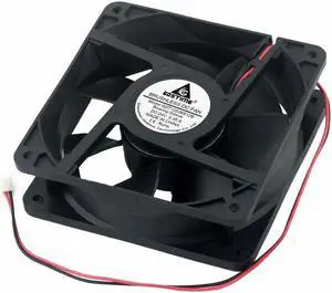 2 Pcs 2Pin DC 24V 12038S 120mm x 38mm Industrial Motor Machine Cooling Fan 120mm*120mm*38mm 12cm 24 Volts 2 Wire
