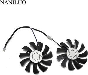 HA8010H12F Z 75MM 2Pin GTX1050 2GT OC GPU Cooler DUAL Fan For MSI Geforce GTX 1050Ti GTX 1050 Ti 4GT OC Graphic Card Cooling Fan