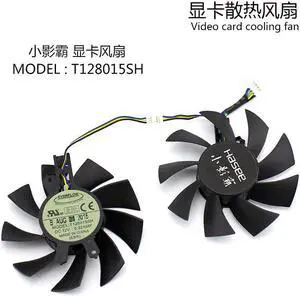 T128015SH 75mm 49*46*17mm DC12V 0.32AMP 4Pin For Hasee GM50Ti GTX750Ti GTX950 Graphics Video Card Cooling Fan