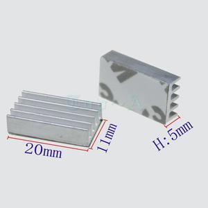 50pcs Heat Sink 20x11x5mm IC Heat Sink Aluminum 20*11*5mm Cooling Fan For Chip Electronic 20mm x 11mm x 5mm