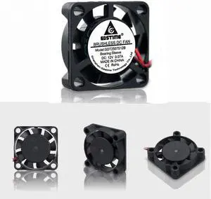 5pcs 25x25mm 2507 2Pin 12V Small Brushless Cooler DC Cooling Fan 25mm x 7mm Mini Radiator