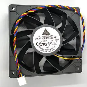 DELTA QFR1212GHE 12V 2.7A 12cm 12038 120*120*38mm 4 wire PWM Speed Control for Bitcoin Miner cooling fan