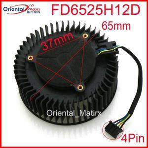 FD6525H12D 65mm 12V 1.3A 4 Pin Video Card Cooler Fan For AMD Radeon R9 270 270X Graphics Card Cooling Fan