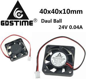5 Piece Smart Fan 24V 40x40x10mm 4cm Ball Bearing Small DC Cooling Fan 40mm x 10mm 4010 PC Case Cooler High Qulity